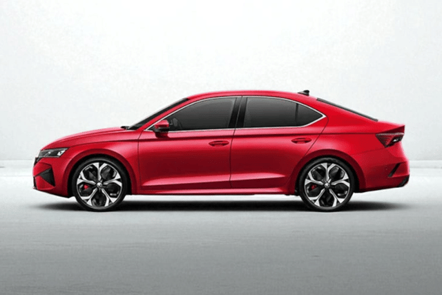 Skoda Octavia RS Velvet Red Color Image